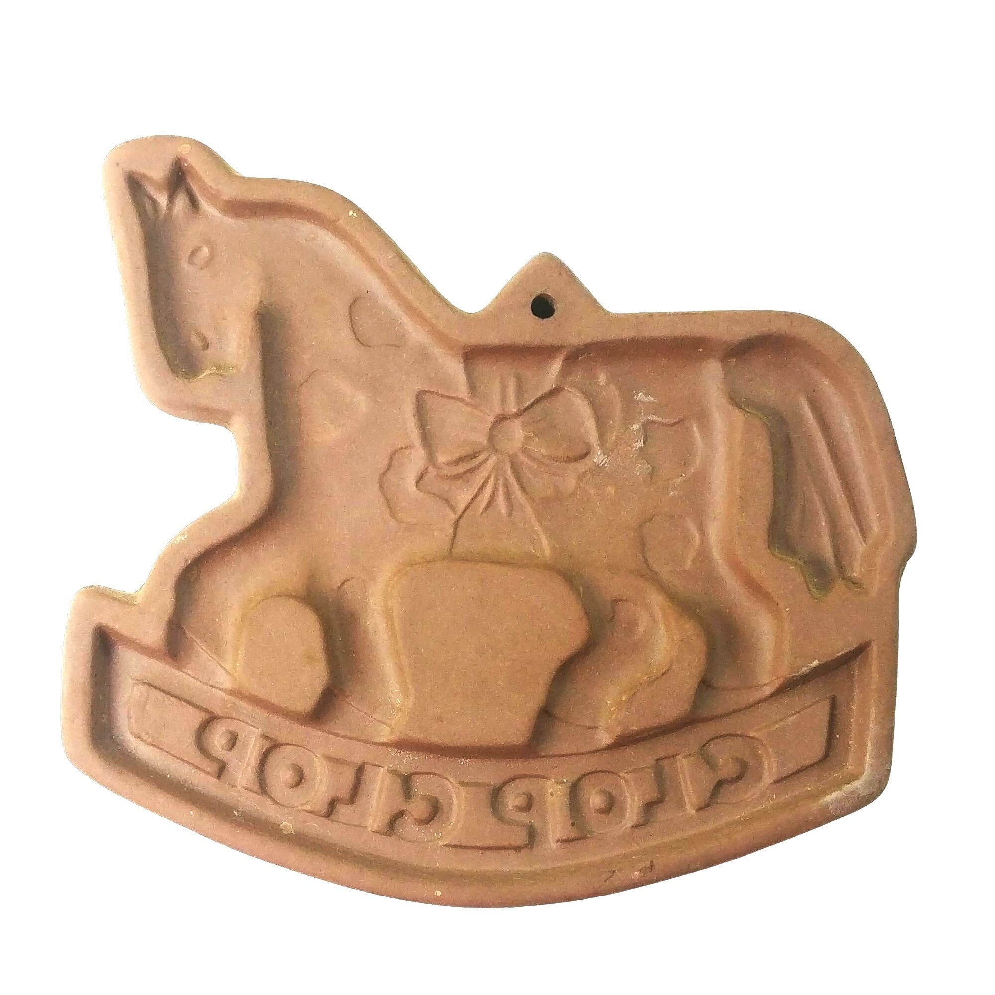 Cookie Mold Wall Decor Clop Clop Horse Country Gear Hartstone USA Vintage