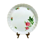 Load image into Gallery viewer, Christineholm Pie Quiche Tart Pie Pan Baking Dish Roses Vintage 10&quot;
