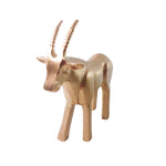 Load image into Gallery viewer, Antelope Gazelle Animal Statue Figurine Copper Colored Cast Aluminum 8&quot; Tall
