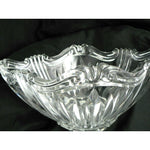 Load image into Gallery viewer, Crystal Bowls Serving Condiment Chip &amp; Dip Oval  3 pc set Scrolled Design
