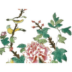Load image into Gallery viewer, Plate Y.T. Porcelainwares Hand-Painted Botanicals Brass Encased Back Hong Kong 8&quot;
